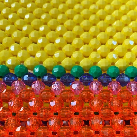 Susan Alexandra Buttercup Gorgine Beaded Purse - Picture 3 of 13